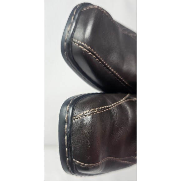 Josef Seibel Monk Strap Loafers Womens 37 US 6 Brown Square Toe 2" Block Heel - Picture 4 of 15